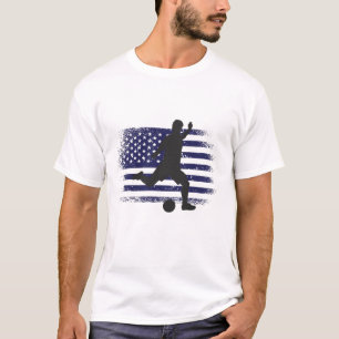 USA Soccer Fan Jersey Shirt American Flag
