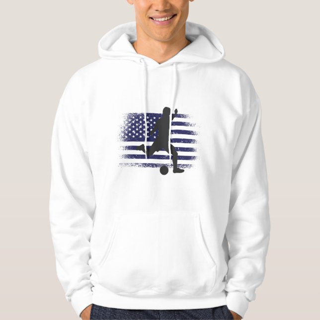 USA Soccer Fan Jersey Shirt American Flag (Front)