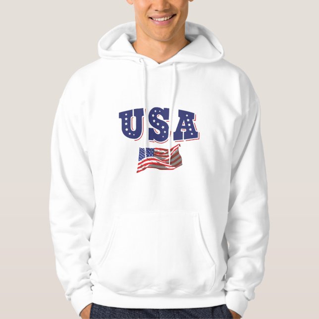 USA Soccer Fan Jersey Shirt American Flag (Front)