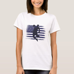 USA Soccer Fan Jersey Shirt American Flag