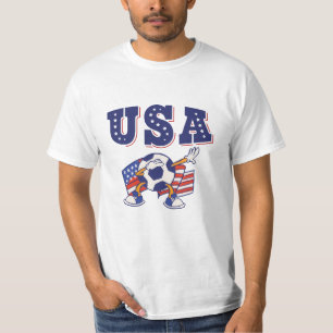 USA Soccer Fan Jersey Shirt American Flag