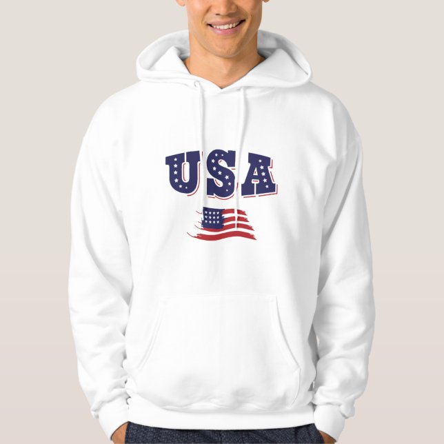 USA Soccer Fan Jersey Shirt American Flag (Front)