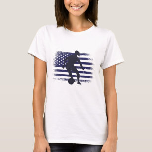 USA Soccer Fan Jersey Shirt American Flag