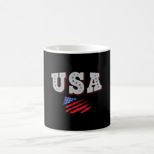 USA Soccer Fan Jersey Shirt American Flag Coffee Mug