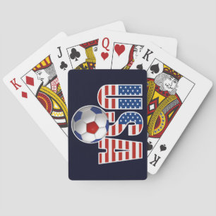 USA Soccer Playing Cards