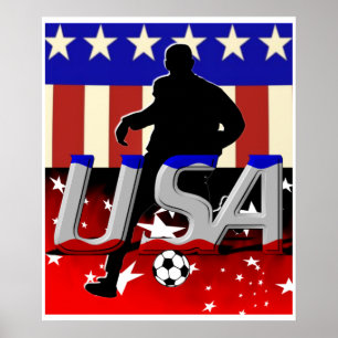 USA Soccer Poster