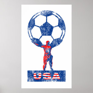USA Soccer Poster