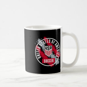 Usa Soccer Retro Paint Navy Usmnt Officially Licen Coffee Mug