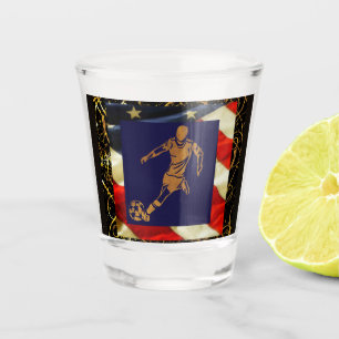 USA  SOCCER  SHOT GLASS