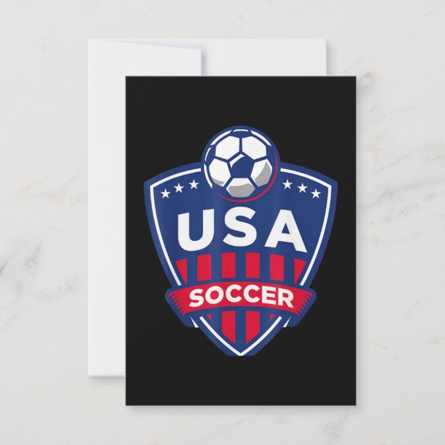 USA Soccer Team Card (Front)