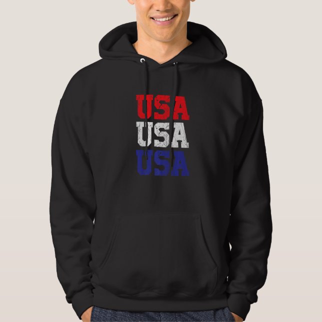 USA Soccer USA Patriotic Soccer Premium Hoodie (Front)