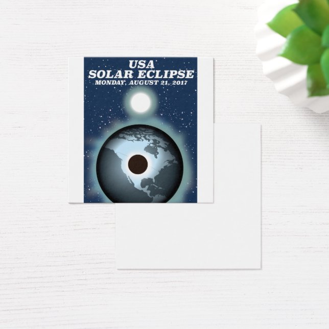 USA Solar Eclipse 2017 vintage poster (Desk)