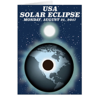 USA Solar Eclipse 2017 vintage poster