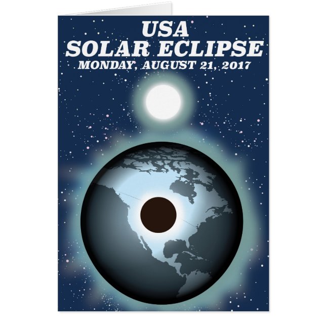 USA Solar Eclipse 2017 vintage poster (Front)