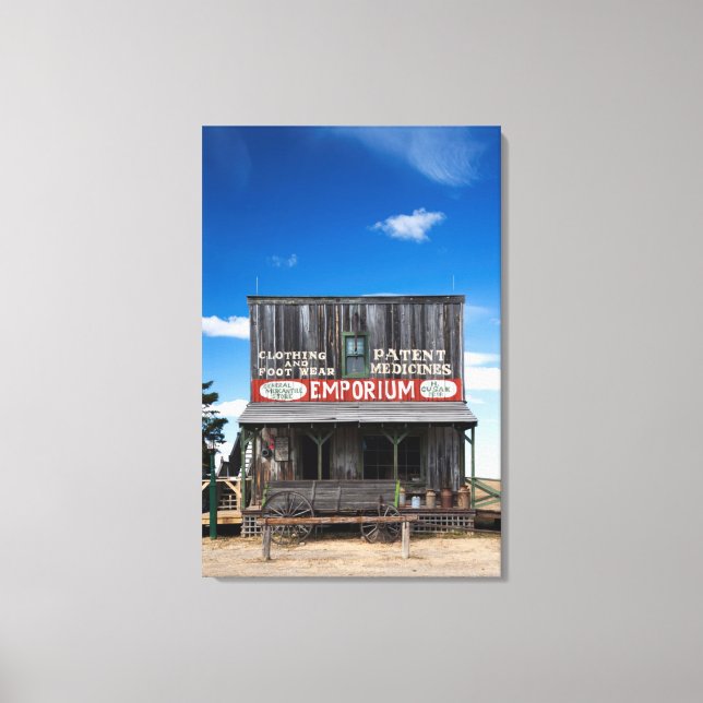 USA, South Dakota, Stamford, 1880 Town 2 Canvas Print (Front)