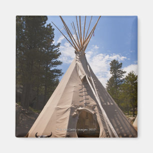 USA, South Dakota, Traditional Indian teepee Magnet