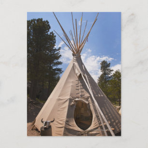 USA, South Dakota, Traditional Indian teepee Postcard