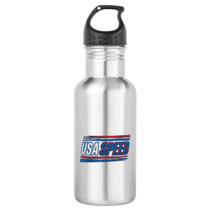 USA Speed Racing Patriotic Vintage Vector Design_1 532 Ml Water Bottle