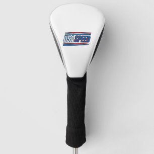 USA Speed Racing Patriotic Vintage Vector Design_1 Golf Head Cover