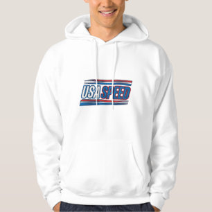 USA Speed Racing Patriotic Vintage Vector Design_1 Hoodie