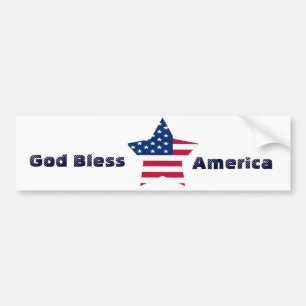 USA Star American Flag Bumper Sticker