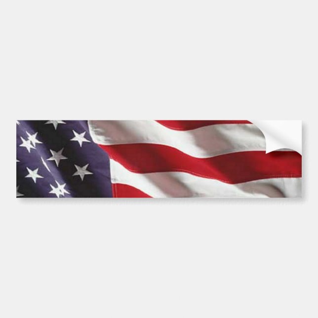 USA Star Spangled Banner American Flag Bumper Sticker (Front)