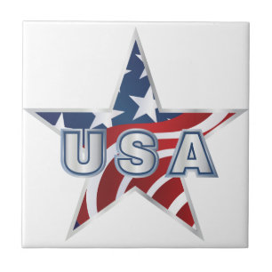 USA Star Tile