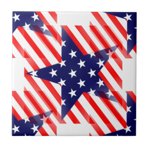 usa star tile
