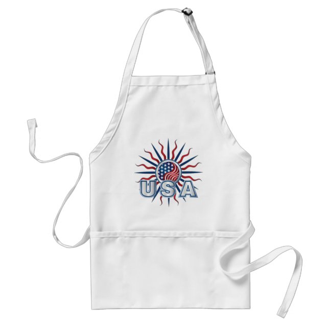 USA Starburst Yin Yang Standard Apron (Front)
