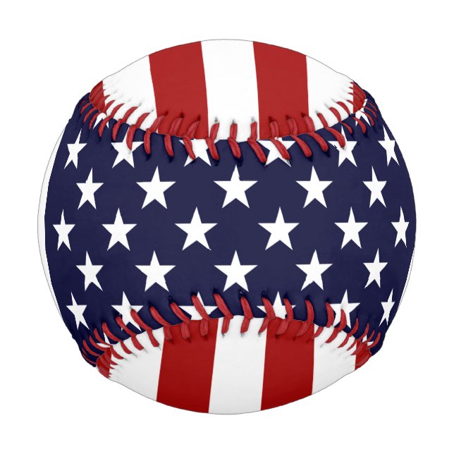 USA Stars And Stripes American Flag Baseball (Front)