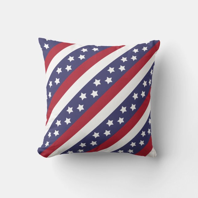 USA Stars and Stripes Cushion (Front)