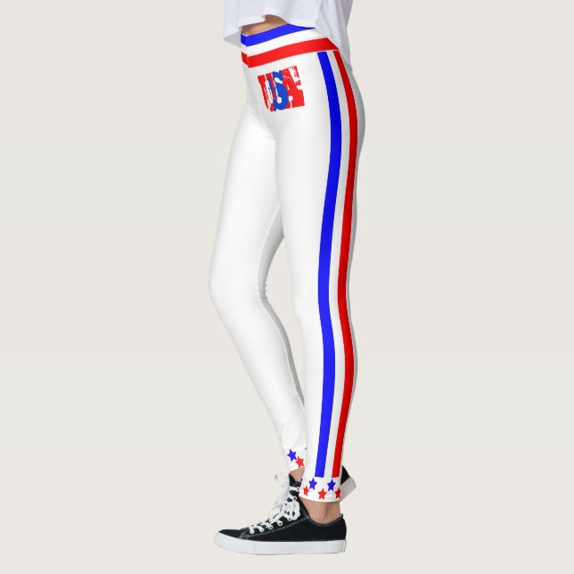 USA Stars and Stripes (cust.) Leggings (Left)
