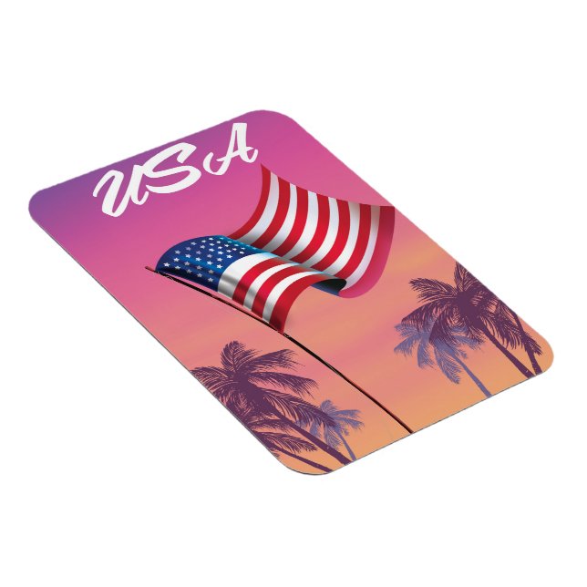 USA Stars and stripes Magnet (Right Side)