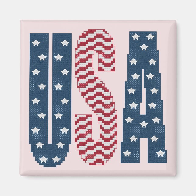 USA Stars and Stripes Magnet (Front)