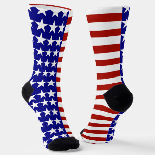 USA Stars and Stripes Patriotic Socks