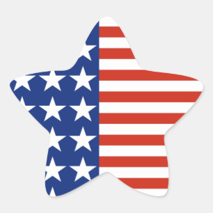 USA Stars And Stripes Star Flag Star Sticker