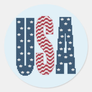 USA Stars and Stripes Stickers