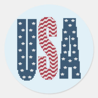 USA Stars and Stripes Stickers