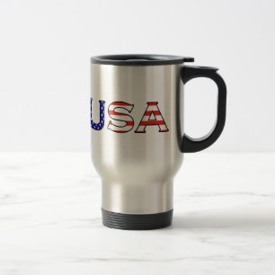 USA Stars and Stripes Travel Mug