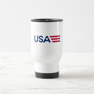USA Stars and Stripes Travel Mug