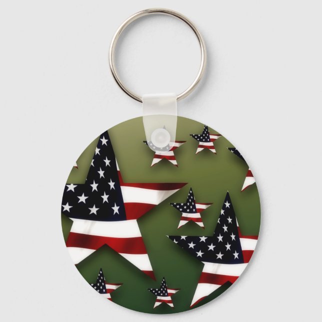 Usa stars key ring (Front)