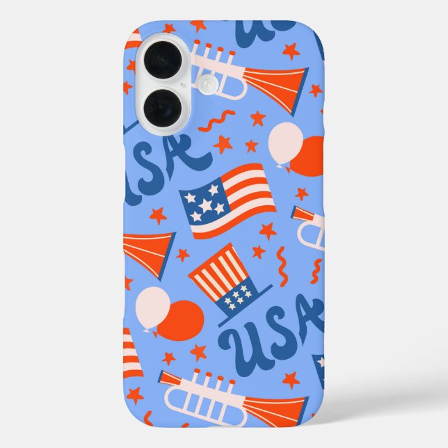 USA Stars & Stripes – Independence Day Case-Mate iPhone Case (Back)