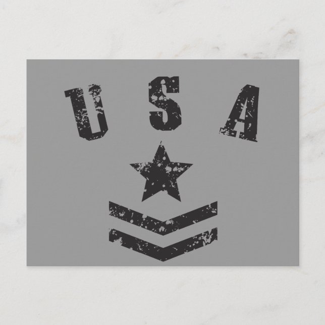 USA Stars & Stripes Postcard (Front)