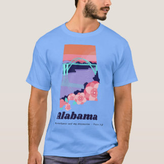 USA State of Alabama Psalm 28 My Inheritance and p T-Shirt