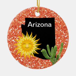 USA States Arizona - SRF Ceramic Tree Decoration
