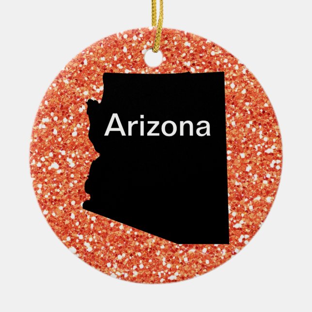 USA States Arizona - SRF Ceramic Tree Decoration (Front)
