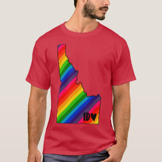 USA States Idaho rainbow TShirt