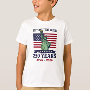 USA Statue of Liberty 250 Years 1776-2026 T-Shirt