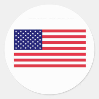 USA_Sticker Classic Round Sticker