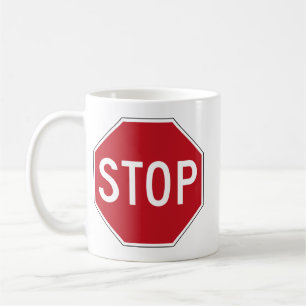 USA Stop Sign Coffee Mug